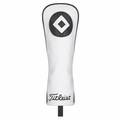 Titleist Leather White Deluxe Fairway Headcover 